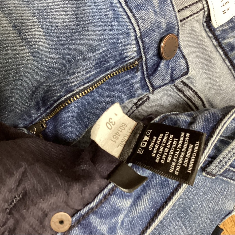 Parker Smith Split calf jeans. Size 30. Light wash denim - Picture 10 of 13